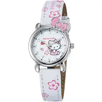 在飛比找PChome24h購物優惠-【HELLO KITTY】凱蒂貓俏皮寶貝蝴蝶結手錶 (白 K