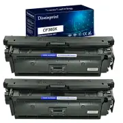2PK CF360X Toner Compatible With HP 508X LaserJet Enterprise M553x MFP M577dn