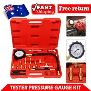 Fuel Injection Pump Injector Tester Pressure Gauge SET Petrol & Diesel Universal