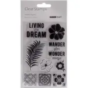 Kaisercraft Clear Stamps Havana Nights S-5, NEW