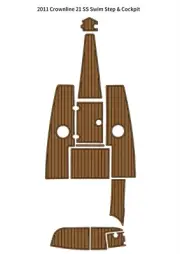 2011 Crownline 21SS Swim Platform Cockpit Boat EVA Faux Foam Teak Deck Flooring