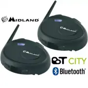 Midland BT City Twin Pack (Pre-Paired) Bluetooth Intercom System - Special