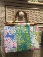 New Resort Tote m/w Lilly Pulitzer Handbag Purse Patchwork Bag