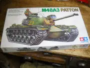 Tamiya M48A3 Patton Tank Plastic Model Kit #35120 1:35 Scale factory sealed