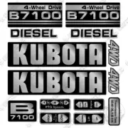 Fits Kubota B7100 Decal Kit Tractor - 7 YEAR OUTDOOR 3M VINYL!