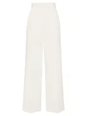 Matteau | Straight Twill Trouser in White Chalk | The UNDONE