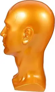 ELAYARD Professional Male Mannequin Head for Displaying Wigs Hats and Glasses Durable PVC Model for Cosmetology Students and Creative Play Head Circumference