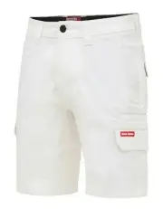 Hard Yakka HY STRETCH SHORTS Mid Length WHITE- Size 97R, 102R, 107R Or 112R