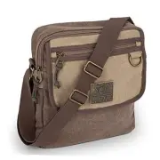 Crossbody Messenger Bag for Men and Women - Canvas Shoulder Bags with