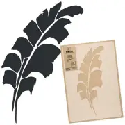 Reusable PLASTIC Wall STENCIL Template / 17.7x25.6" or 25.6"x37.4" / BANANA LEAF