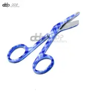 Nurse Doctor Lister Bandage Scissors 3.5", Color Handle (Purple Plaids) S.Steel