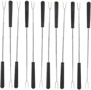 ULTECHNOVO 12pcs Telescoping Barbecue Forks Comfortable Grip Meat Skewers for Grilling for Camping Bonfire BBQ Outdoor Cooking