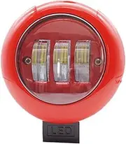 ALAGPNPMZH 1pc/1pair/4pcs 30W 4.5" Fog Light Car Led Work Light Bar Round Driving Lamp UTV SUV Tractor Offroad Boat Truck 12V 24V For Jeep Lamp assembly(1pc red)