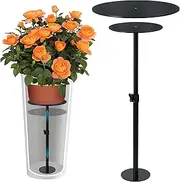 Adjustable Height Plant Risers for Inside Pots, 17-32" Rise Planter Inserts Filler for Large Pots, Plant Lift Insert Flower Pot Filler for Indoor Outdoor Tall Taper Pot Containers(6 8 10 Base or Top)
