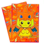 Trading Card Charizard Pikachu CCG Card Sleeves 66X91mm Iridescent Standard Size
