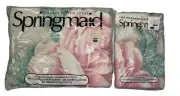 Springmaid Fitted Sheet & 2 Pillowcases Pink Rose Charm No Iron 180 Percale NOS