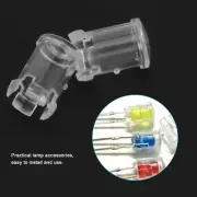 100Pcs Nylon LED Light Emitting Diode Transparent Lamp Light Caps Cover 5mm