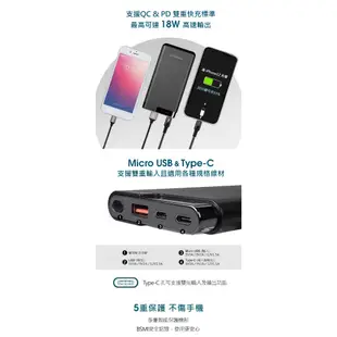 INTOPIC 10000mAh 18W雙向快充超薄型行動電源 PW-110 [富廉網]