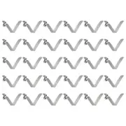 30pcs 9x12x55mm Single Button V-Shaped Paddle Snap Spring Clips Hollow Head
