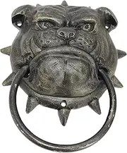 Cast Iron Door Knocker for Front Door, Antique Bronze Garden Gate Knocker for Courtyard Manor