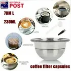 70/230ml For Nespresso Vertuo Stainless Steel Refillable Coffee Filter Capsules