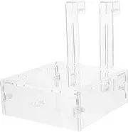 Minkissy Hook Type Fish Feeder Acrylic Fish Feeding Circle Aquarium Food Container