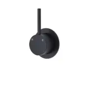 Fienza Up Wall Mixer Matte Black Plate Bathroom Tap Kaya 228114B