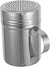 Stainless Steel Powdered Sugar Shaker with Ergonomic Handle for Baking and Cooking Stylish Duster for Cocoa Spice and Flour Compact Design for Easy Use and Storage