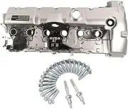 AP03 Aluminum Valve Cover W/Gasket 11127552281 ACompatible With E60 E65 E66 E82 E90 E70 Z4 X3 X5 128i 328i 528i N52
