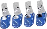 GREENADSCAPE 4pcs Dog Cat Shoes Socks Breathable Non Slip Protectors for Outdoor Activities Lightweight Comfortable Pet Booties
