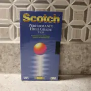 Scotch T-120 PHG Performance High Grade Blank VHS Tape NEW