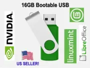 FREE SHIP Linux Mint Latest 22 Cinnamon Version 64bit BOOTABLE/LIVE USB