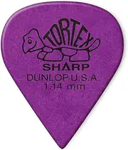 Dunlop Tortex Sharp Guitar Picks 1.14mm Purple 72 Pack