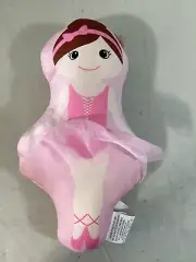 Comfort Bay Pink Ballerina Character Plush Throw Pillow New With Tags