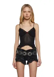 [Widow] Jaded Ingenue Mesh Cami Tank