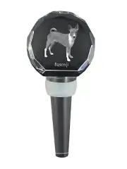 Basenji Thick Wine Stopper With Dog Art-Dog
