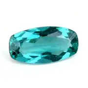 Apatite 1.57ct bluish green paraiba color 100% natural earth mined Madagascar