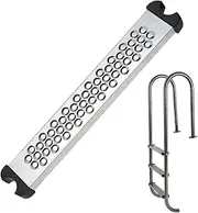 Pool Ladder Step Replacement, Stainless Steel Rung, Non-Slip Swimming Pool Pedal, Durable Outdoor Ladder Part, Safe Climbing Accessory for Pools, 21.65x3.35x1.18 Inches