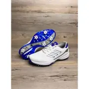 adidas ZG23 Golf Mens Size 9 Cloud White Lucid Blue Silver Metallic GW1179