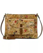 PATRICIA NASH KIRBY EAST WEST LEATHER CROSSBODY NWT PRAIRIE ROSE RETIRED & RARE