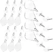 Kisangel 10pcs Crystal Lamp Room Living Decoration Crystals Home Decor Pendants Lighting LED Crystal Glass Transparent
