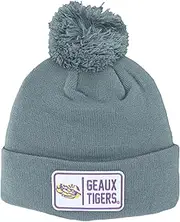 Zephyr NCAA Officially Licensed Pom Beanie Patch Defer Gray