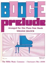GILLOCK BOOGIE PRELUDE SHEET MUSIC PIANO DUET ONE PIANO FOUR HANDS NEW ON SALE