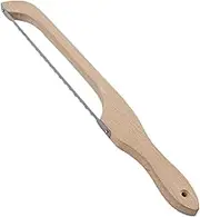 Bread Bow Cutter, Wooden Handle Baker's Knife, Stainless Steel Bread Cutter, Cutting Tool Giddle Bow Baking Tools, Bakery Supplies for Homemade Bread, Bagels, Baguettes