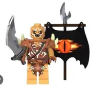 Custom Gundabad Orc With Banner Lord Of The Rings Minifigure Lego Brick