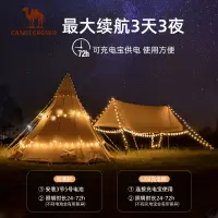 在飛比找松果購物優惠-駱駝天幕氛圍燈充電吊燈掛燈掛式led野營氣氛戶外照明露營帳篷