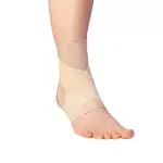 【日本ALPHAX】日本製 醫護超彈性護腳踝支撐帶 一入 M 膚色