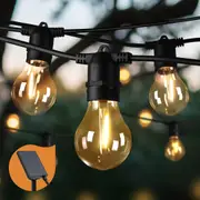 Mazam 30M Solar Festoon String Lights LED Christmas Waterproof Outdoor Party