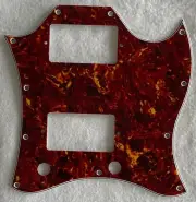 4 Ply Red Tortoise Pickguard For US Gibson SG Standard Style Guitar Pickguard