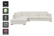 Brosa Victoria 5 Seater Sofa with Chaise - Cream, Left Chaise